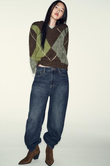 SPLIT SUEDE COWBOY ANKLE BOOTS - Brown by Zara - Image 1