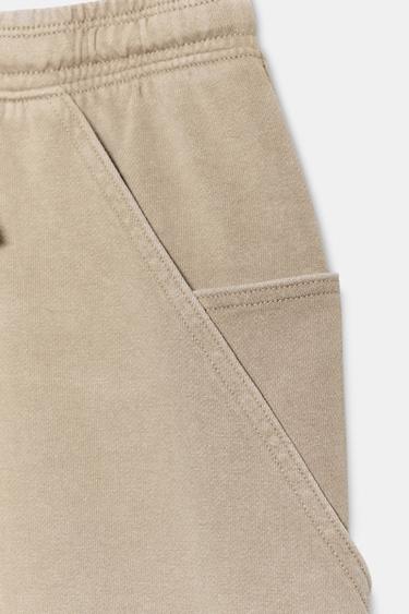 PANTALON DE JOGGING À POCHES - Beige de Zara - Image 6