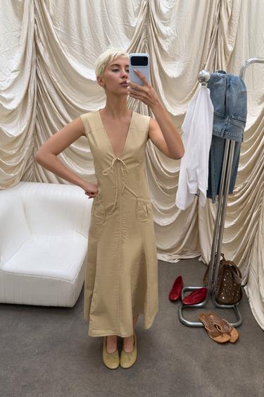 TRENCH MIDI DRESS - Oil by Zara