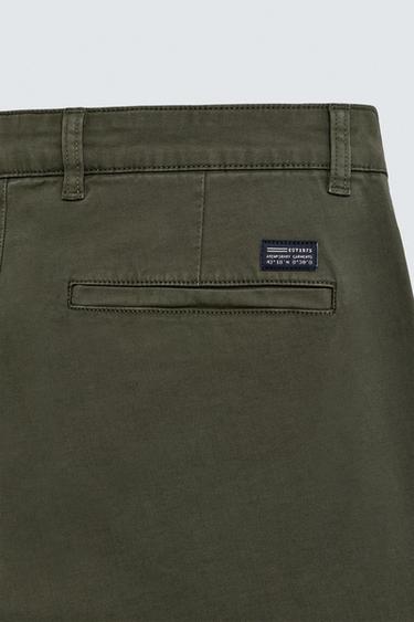 PANTALON CHINO SKINNY - Vert de Zara - Image 8