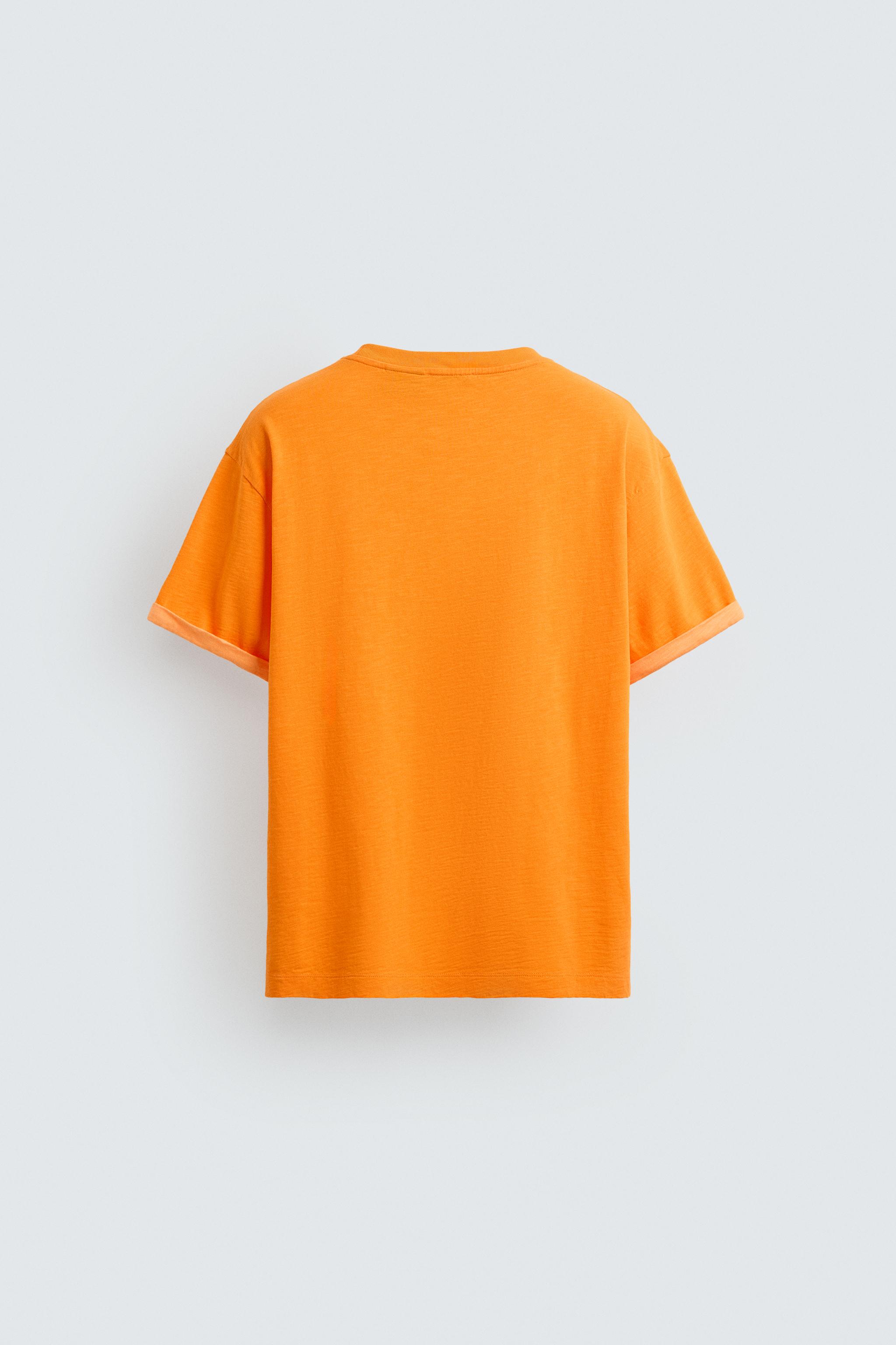 ZARA【NEW】☆ OTIS KWAME KYE QUAICOE SIGNATURE T-SHIRT OTIS KWAME KYE QUAICOE SIGNATURE T-SHIRT - Orange | ZARA