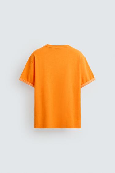 Zara OTIS KWAME KYE QUAICOE SIGNATURE T-SHIRT - Orange