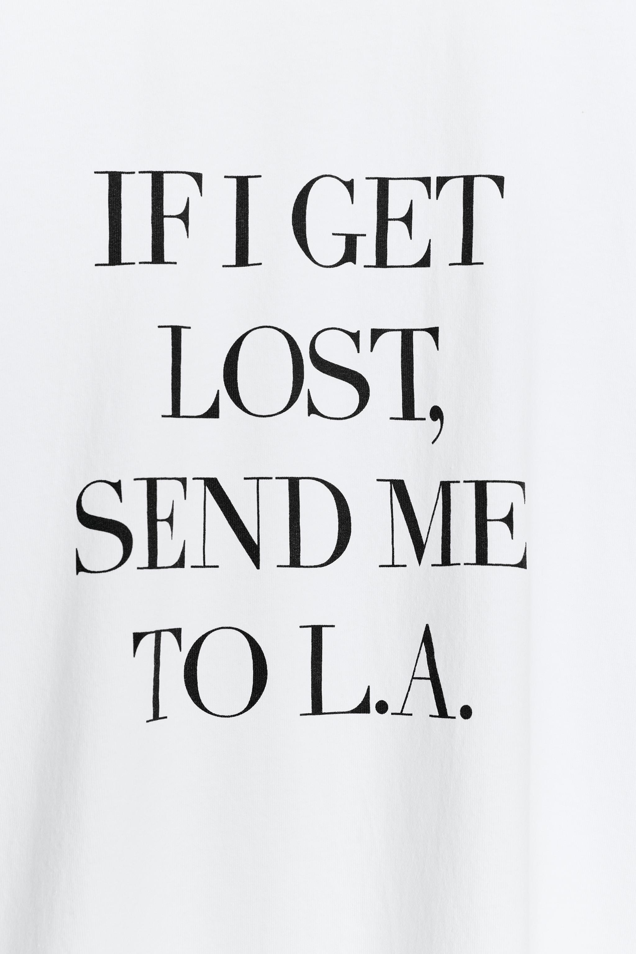 SHORT SLEEVE TEXT T-SHIRT