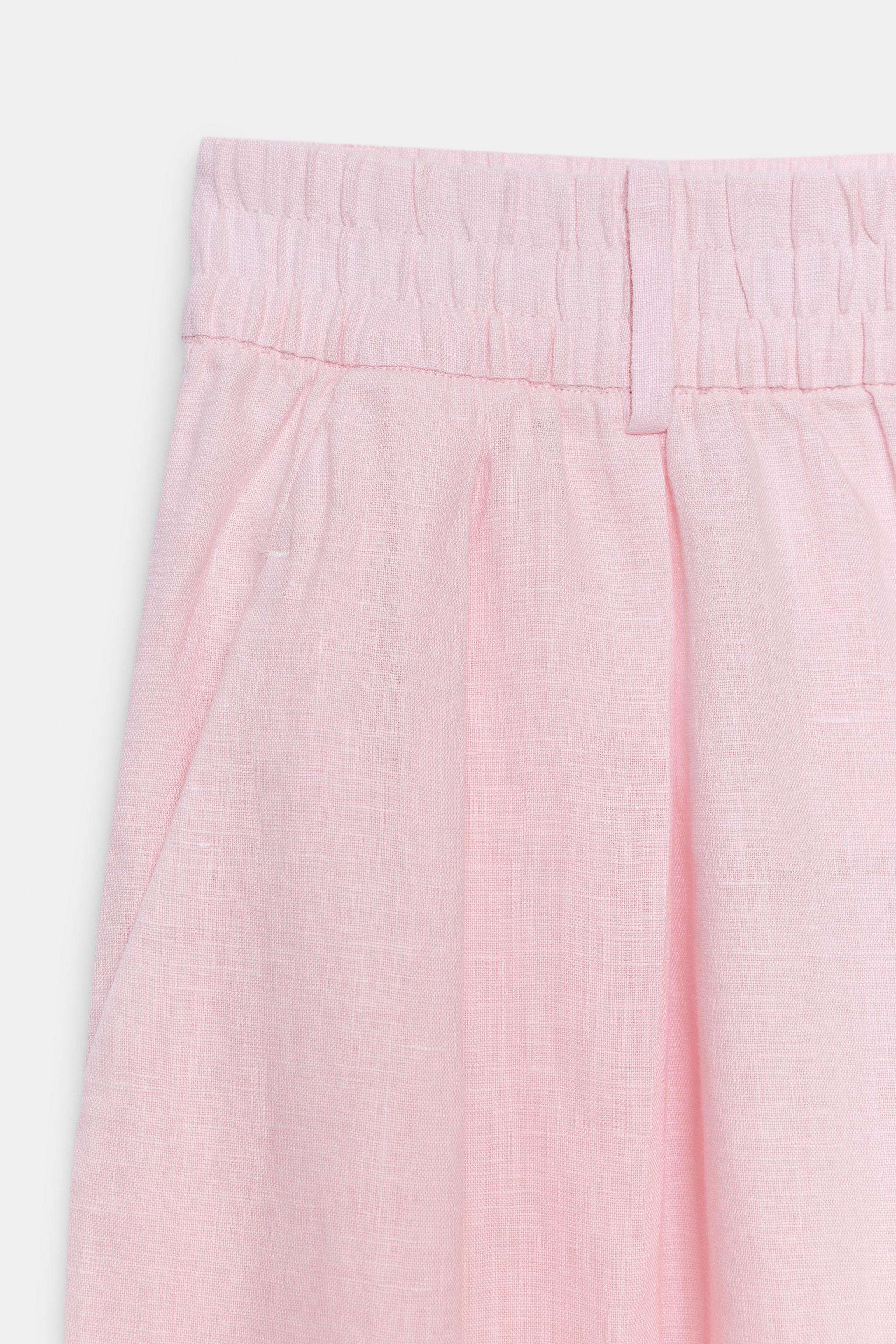 ZW COLLECTION 100% LINEN PLEATED PANTS