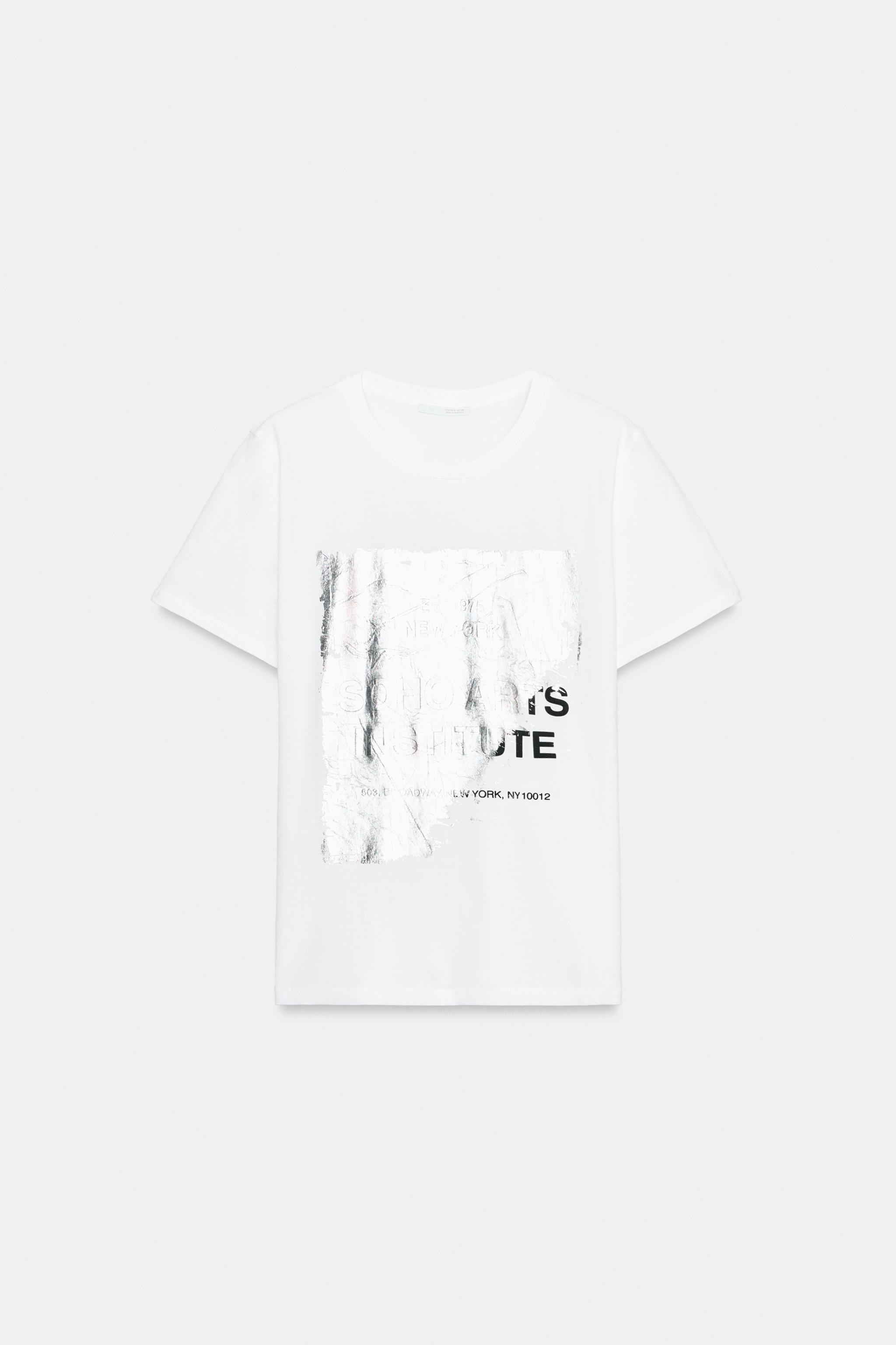 T-SHIRT MÉTALLISÉ MANCHES COURTES