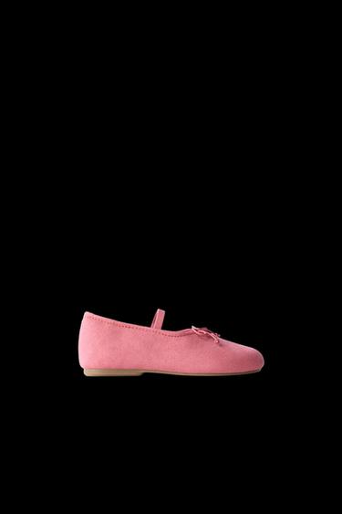 BOW DETAIL BALLERINAS - Pink by Zara - Image 0