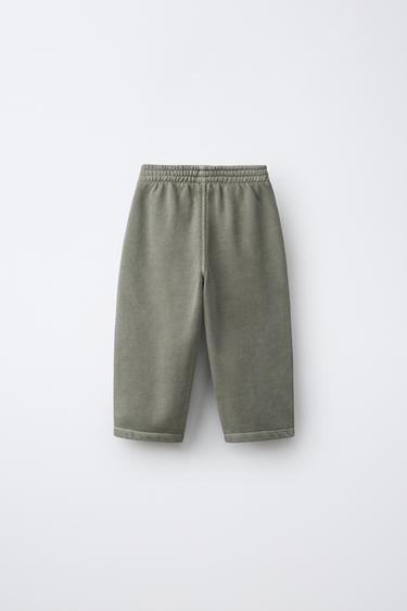 SOLID BARREL PANTS — Khaki 2