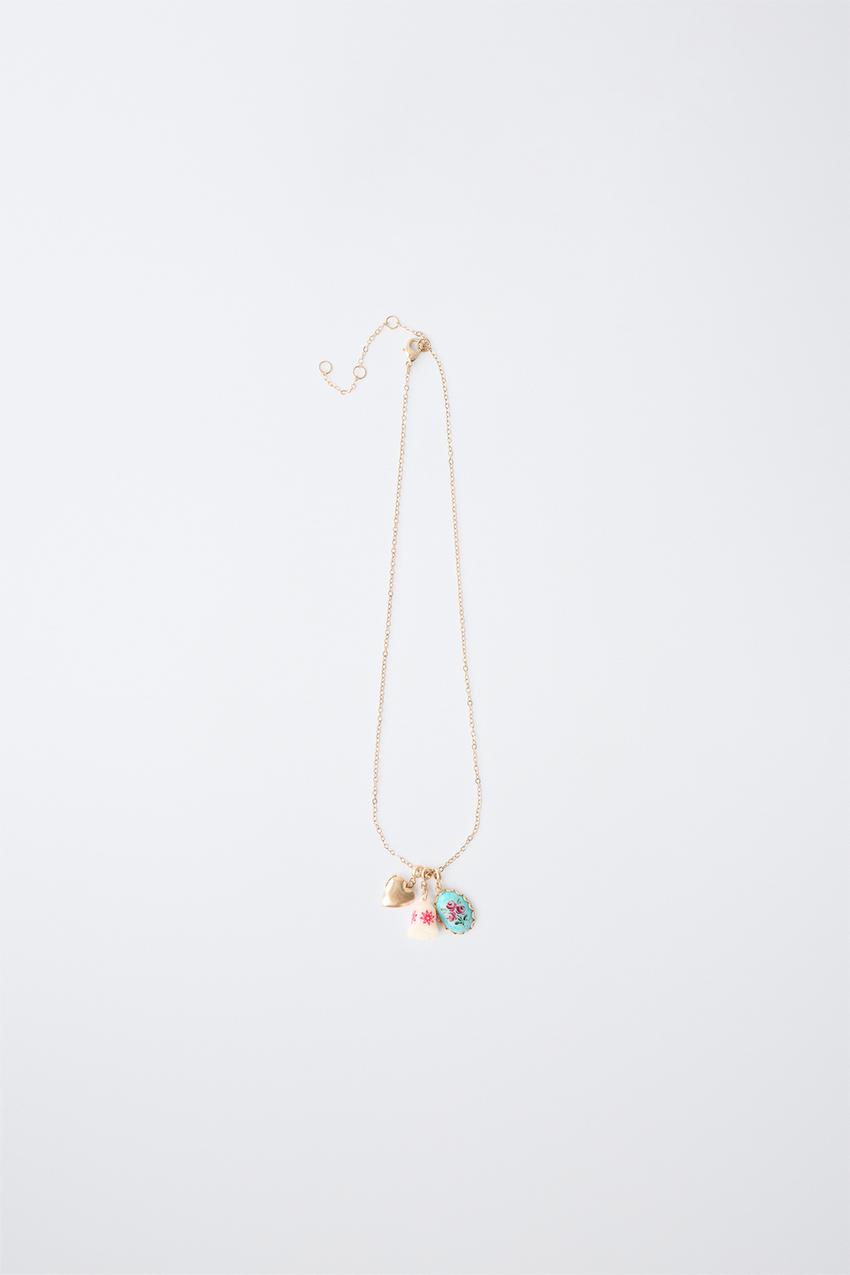 チャームネックレス - ゴールド | ZARA Japan / 日本