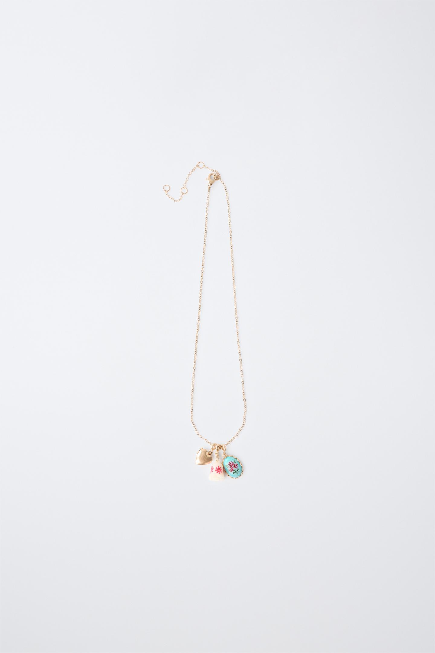 Детское колье Zara Charm Pendant, цвет: Золотой — фото 1