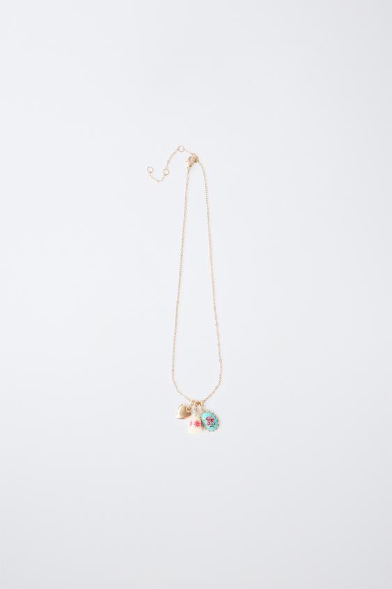 CHARM PENDANT NECKLACE - Golden by Zara - Image 0