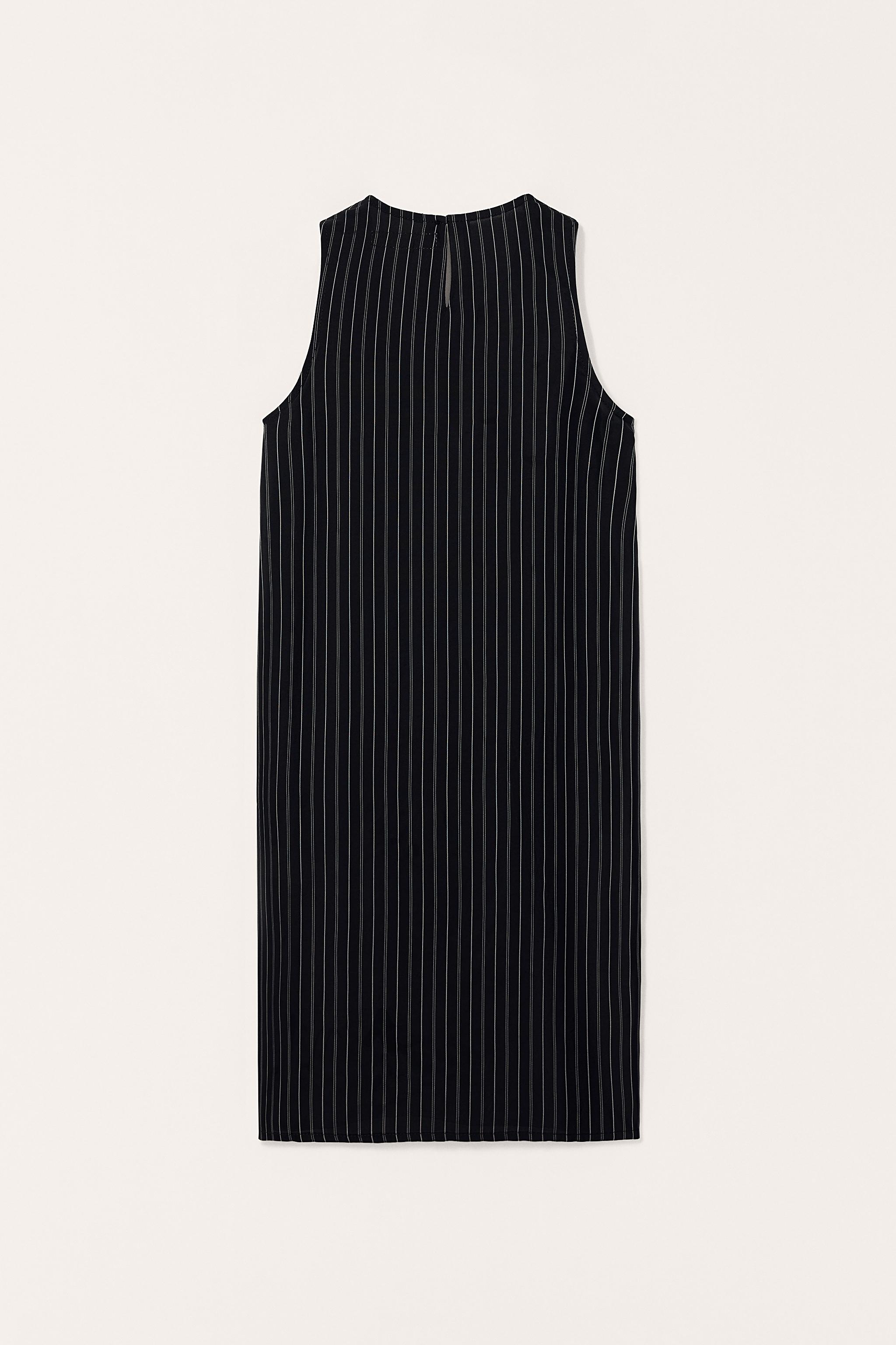 【ANDRESD】pinstripe sleeveless dress ANDRESD】pinstripe sleeveless bustier dress［ピンストライプ