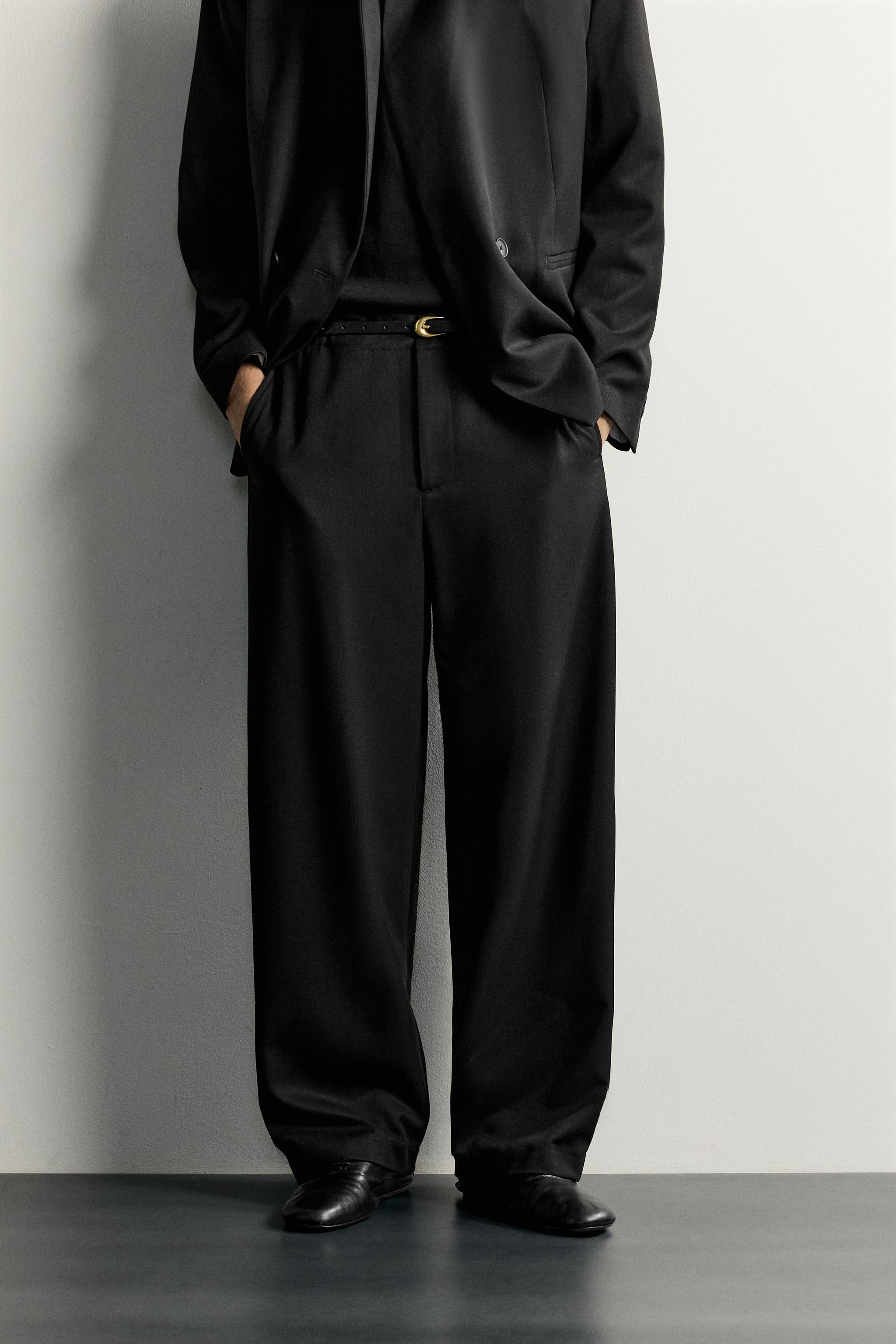 PANTALON COSTUME BARREL FIT PATTE