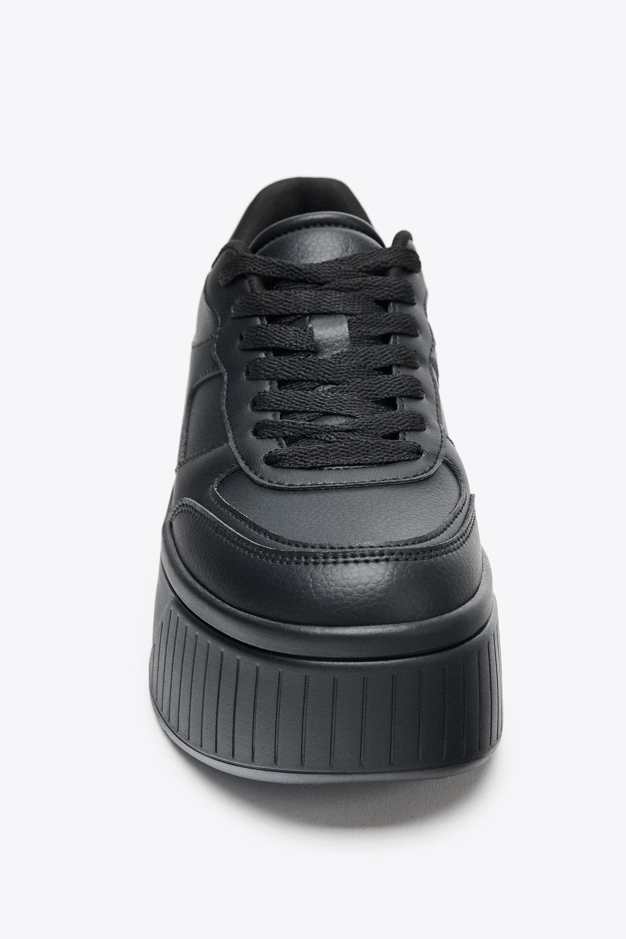 ☆プラットフォームスニーカー ブラック プラットフォームスニーカー - ブラック | ZARA Japan / 日本