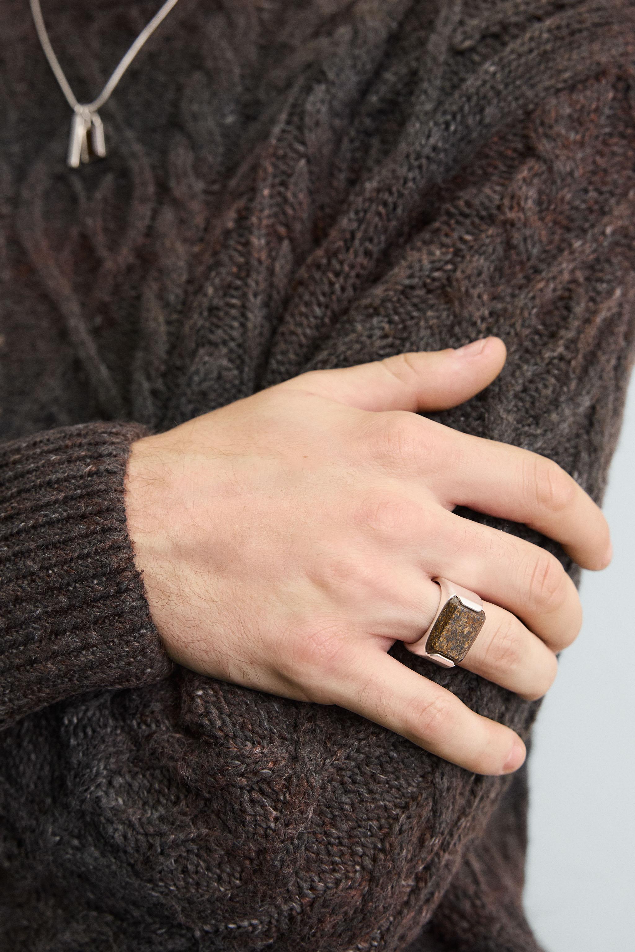 BAGUE PIERRE COMBINÉE