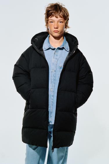 LONG 50% DOWN 50% FEATHER WATER-REPELLENT DOWN JACKET - Black by Zara