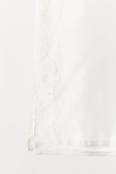 LACE LADDER STITCH SHORTS - Oyster-white by Zara - Image 7