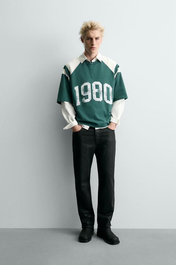 STRUCTURED PRINT T-SHIRT