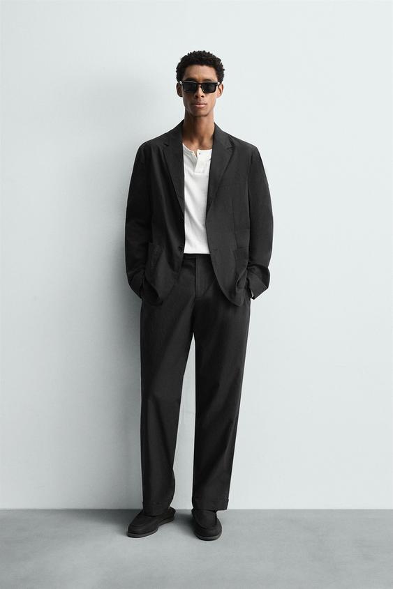 POPLIN SUIT BLAZER