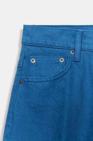 ZW COLLECTION TAPERED HIGH-WAIST JEANS - denim blue by Zara - Image 6