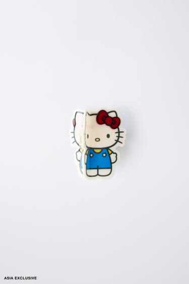 KẸP TÓC HÌNH HELLO KITTY © SANRIO - Màu trắng từ Zara - Hình ảnh 0