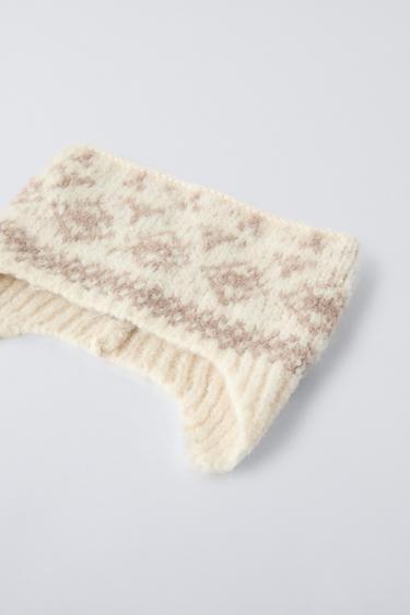 SERRE-TÊTE JACQUARD COLLECTION SKI - Écru de Zara - Image 1