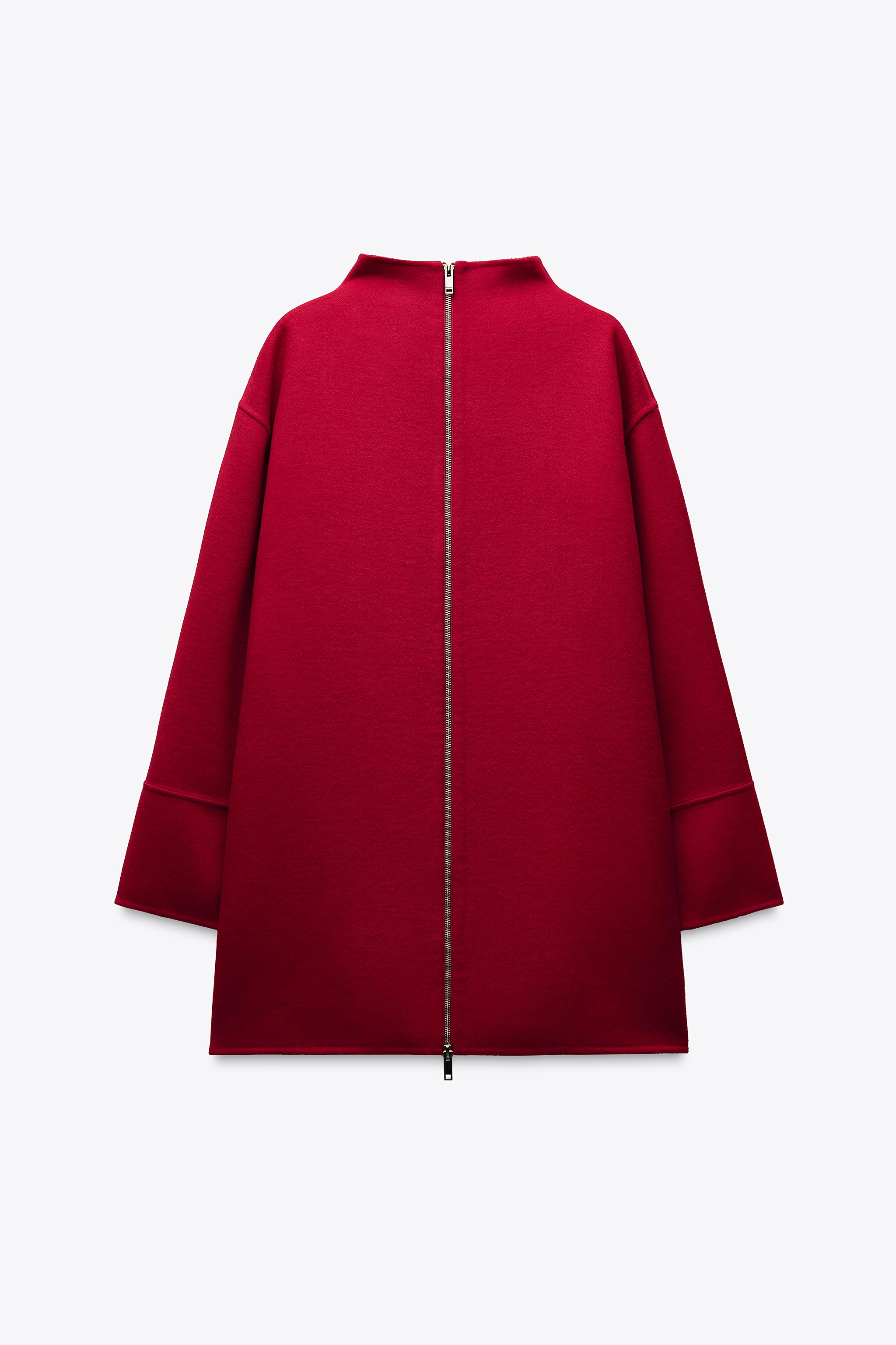 ZW COLLECTION WOOL JACKET DRESS - Red | ZARA United States