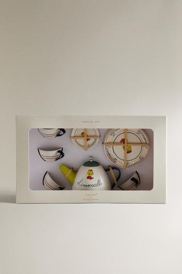 KIDS' LIMONCELLA X THE ANIMALS OBSERVATORY TOY DINNER SET - Cream by Zara - Image 3