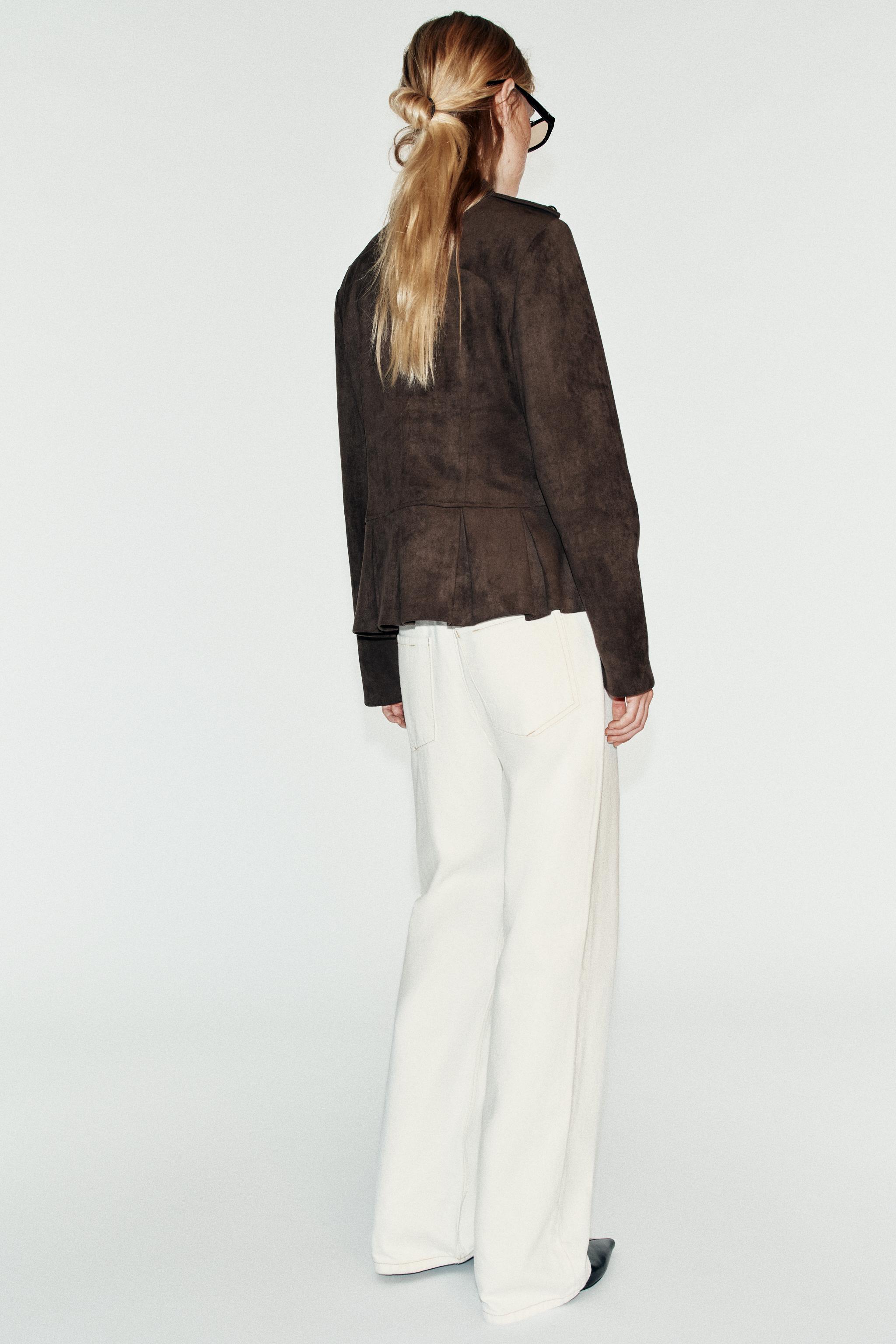 Zara Düğmeli Peplum Ceket görsel 7