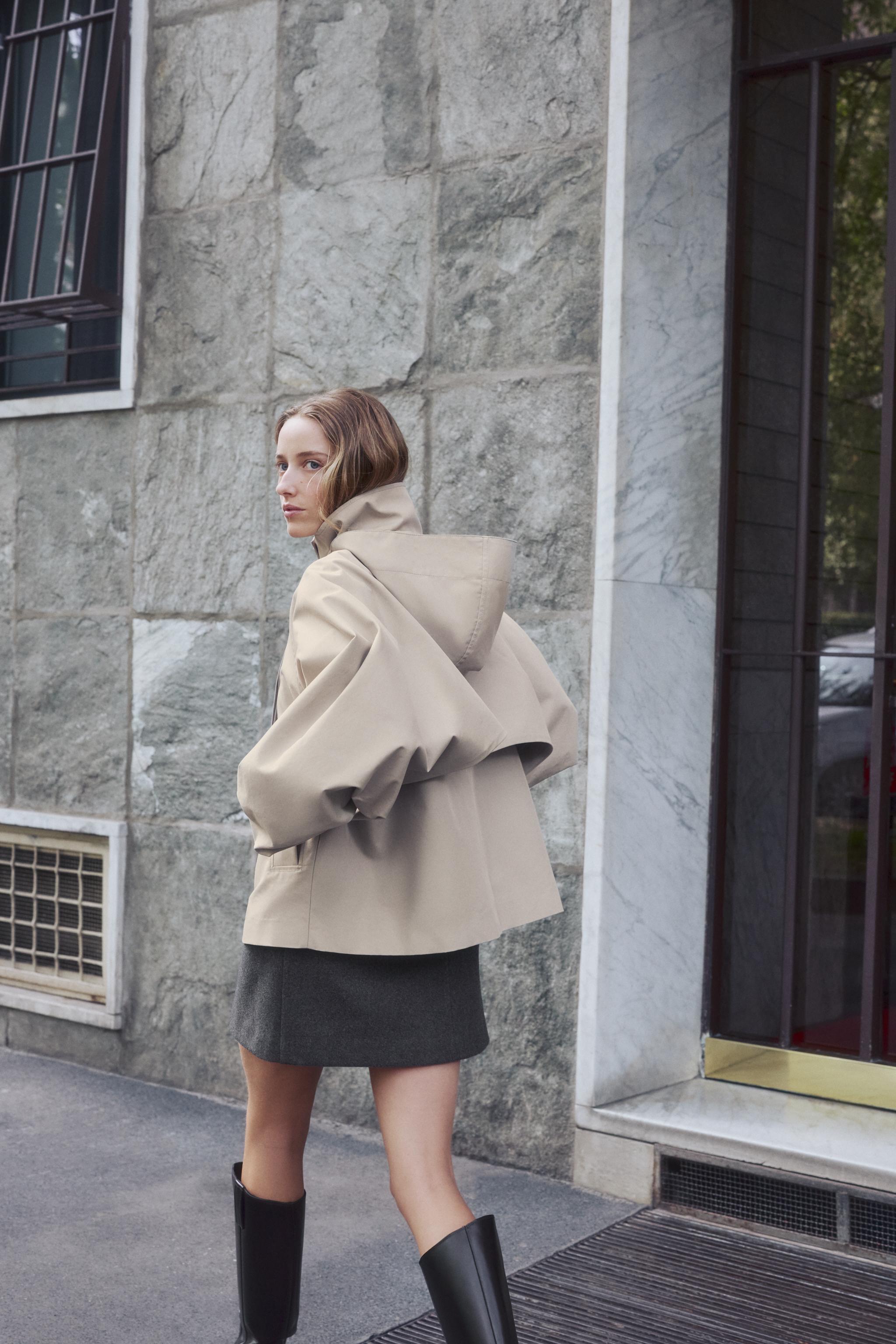 ZW COLLECTION WATER-REPELLENT CROPPED PARKA