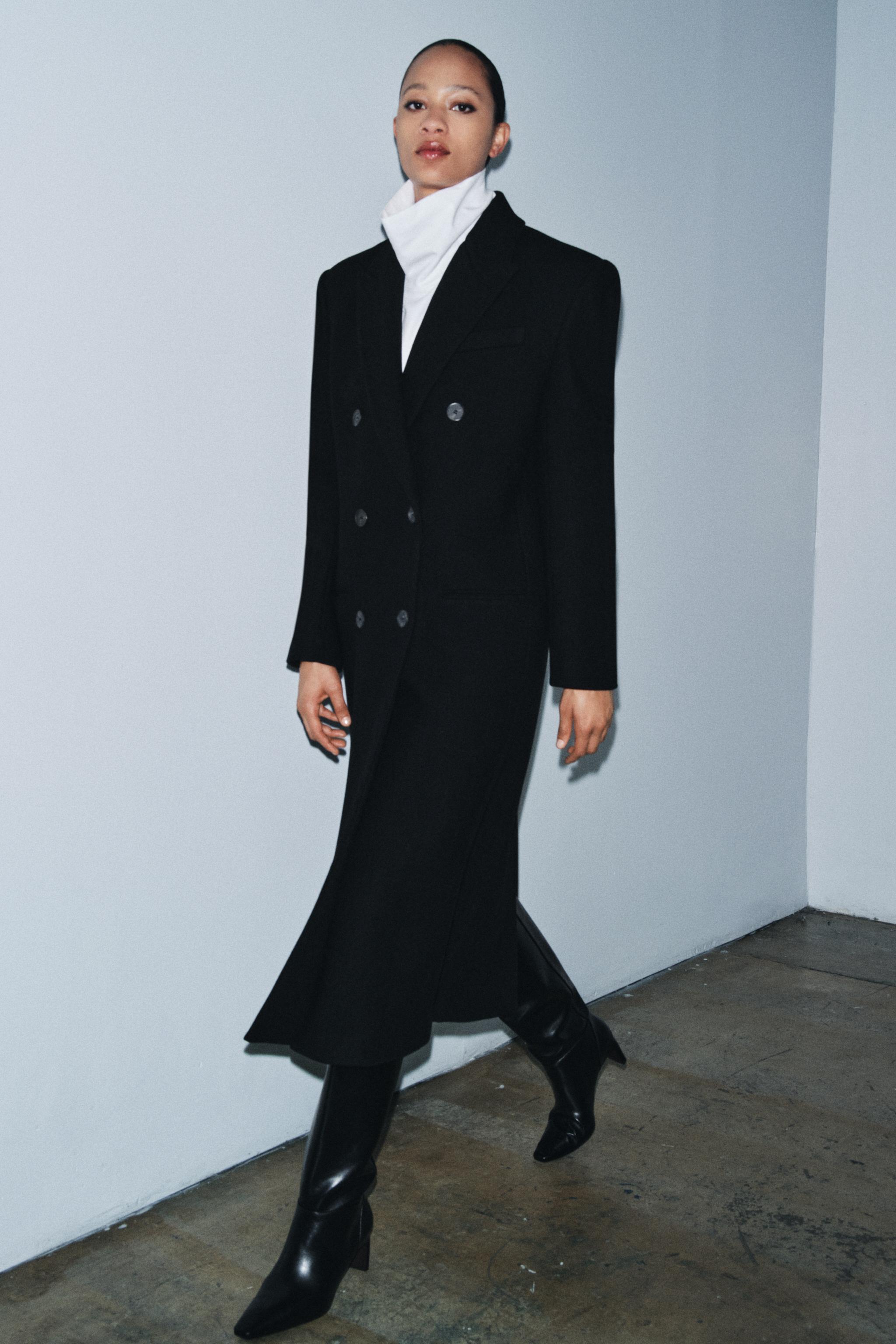 WOOL BLEND COAT ZW COLLECTION LIMITED EDITION