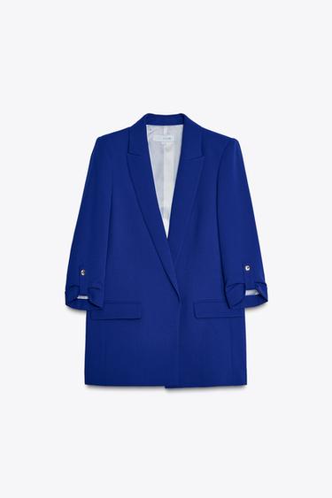 BLAZER MIT ÄRMELN ZUM KREMPELN - Bläulich von Zara - Bild 0