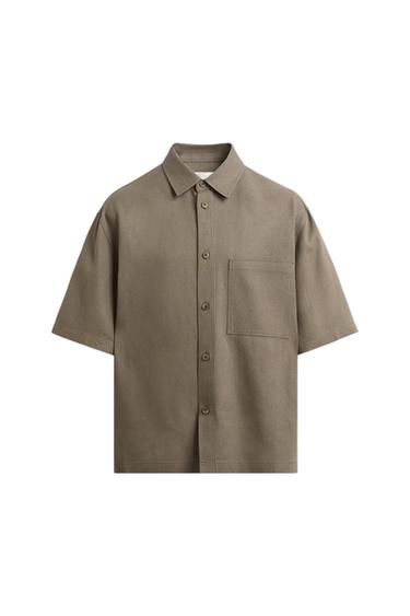 VISCOSE AND JUTE SHIRT