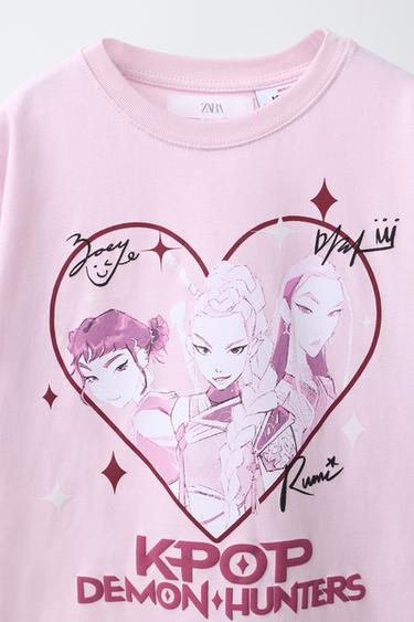 KPOP DEMON HUNTERS™ NETFLIX © PRINTED T-SHIRT - Pastel pink by Zara - Image 2