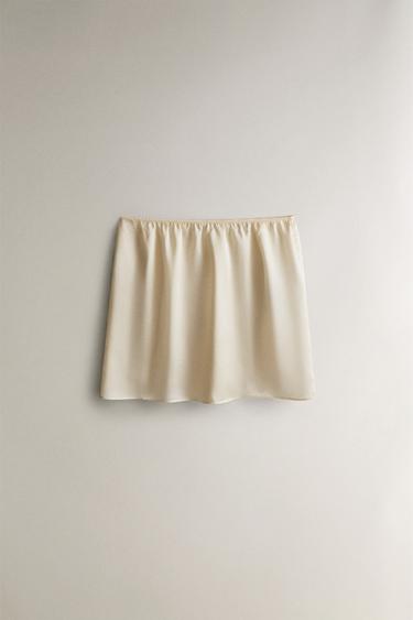 SILK SKIRT - Ecru by Zara - Image 0