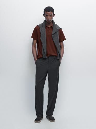 Zara Cotton blend short sleeve polo shirt - 353