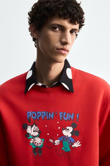Zara MINNIE + MICKEY HARRY LAMBERT FOR ZARA X DISNEY 運動衫 - 紅色