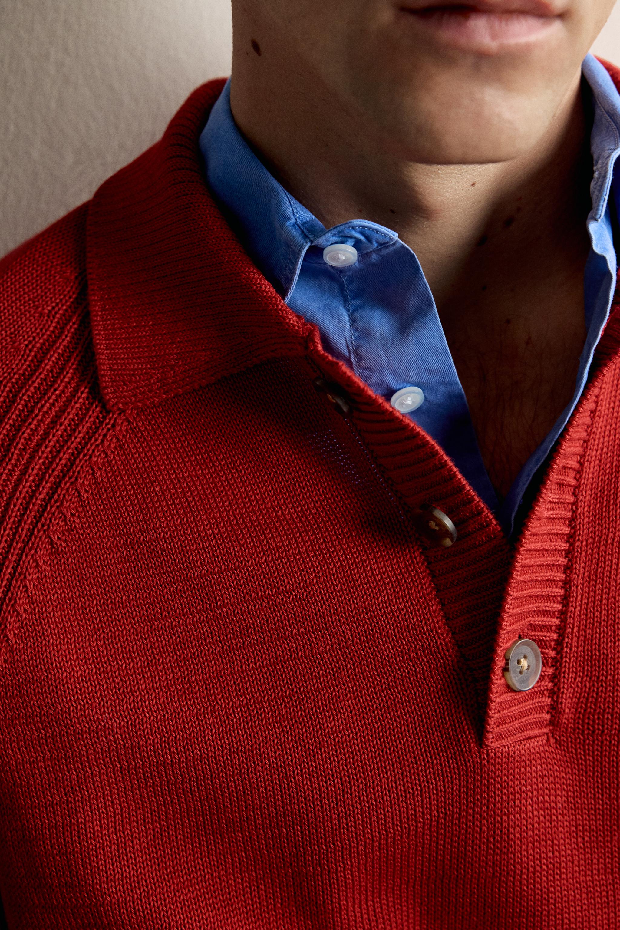 100% COTTON KNIT POLO