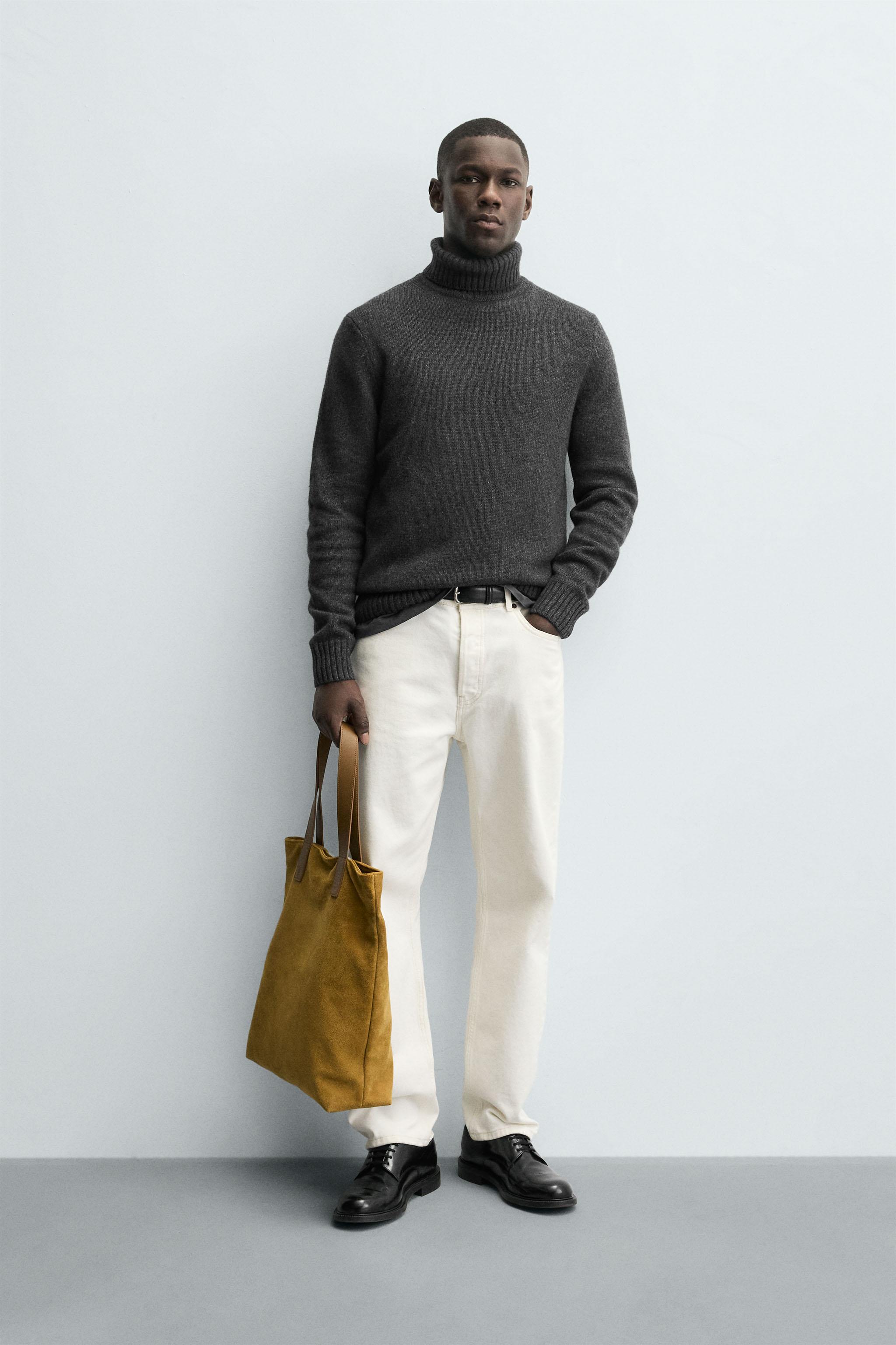 PULL COL MONTANT MÉLANGE LAINE