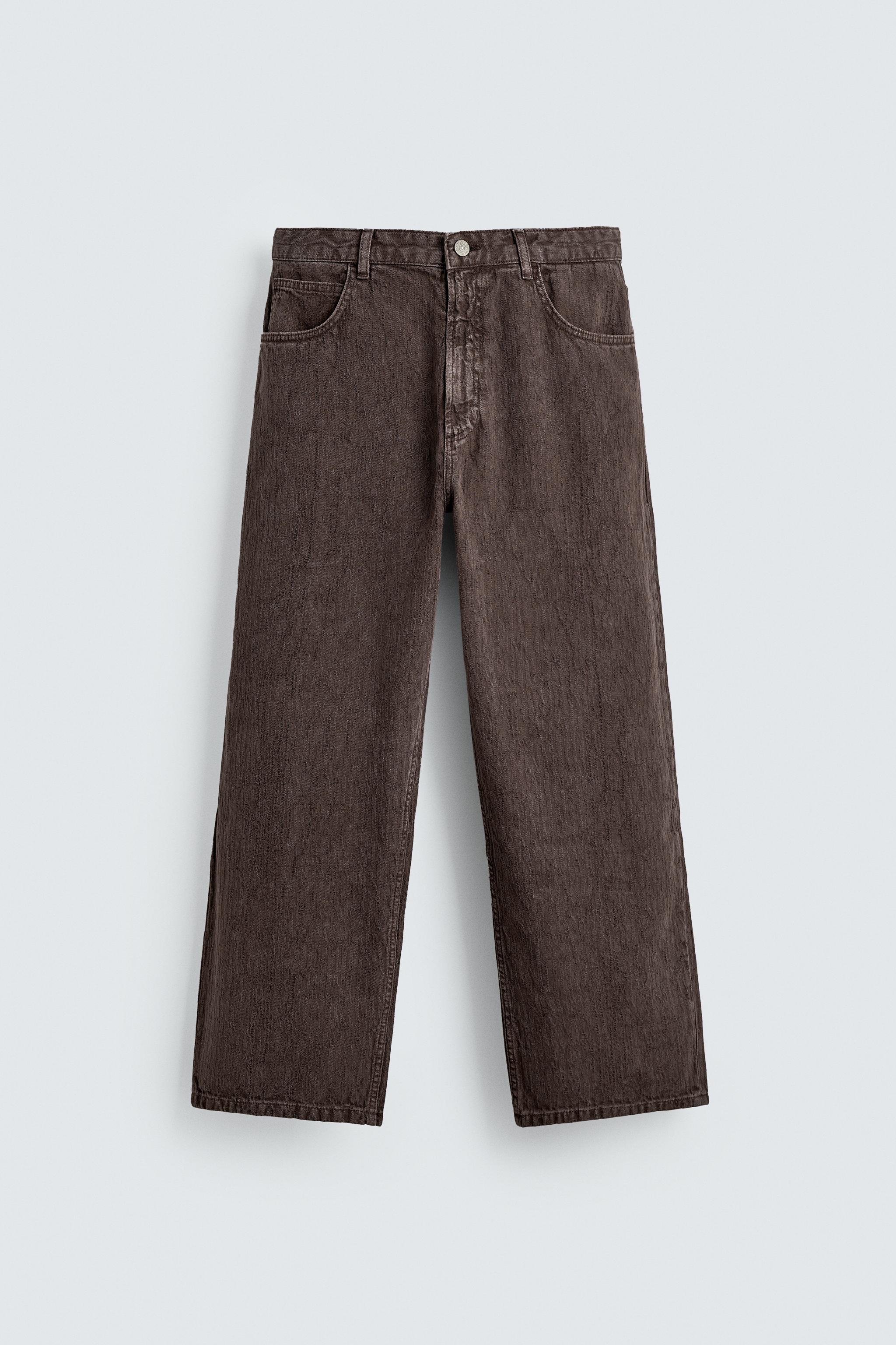 WASHED PRINT BAGGY FIT PANTS