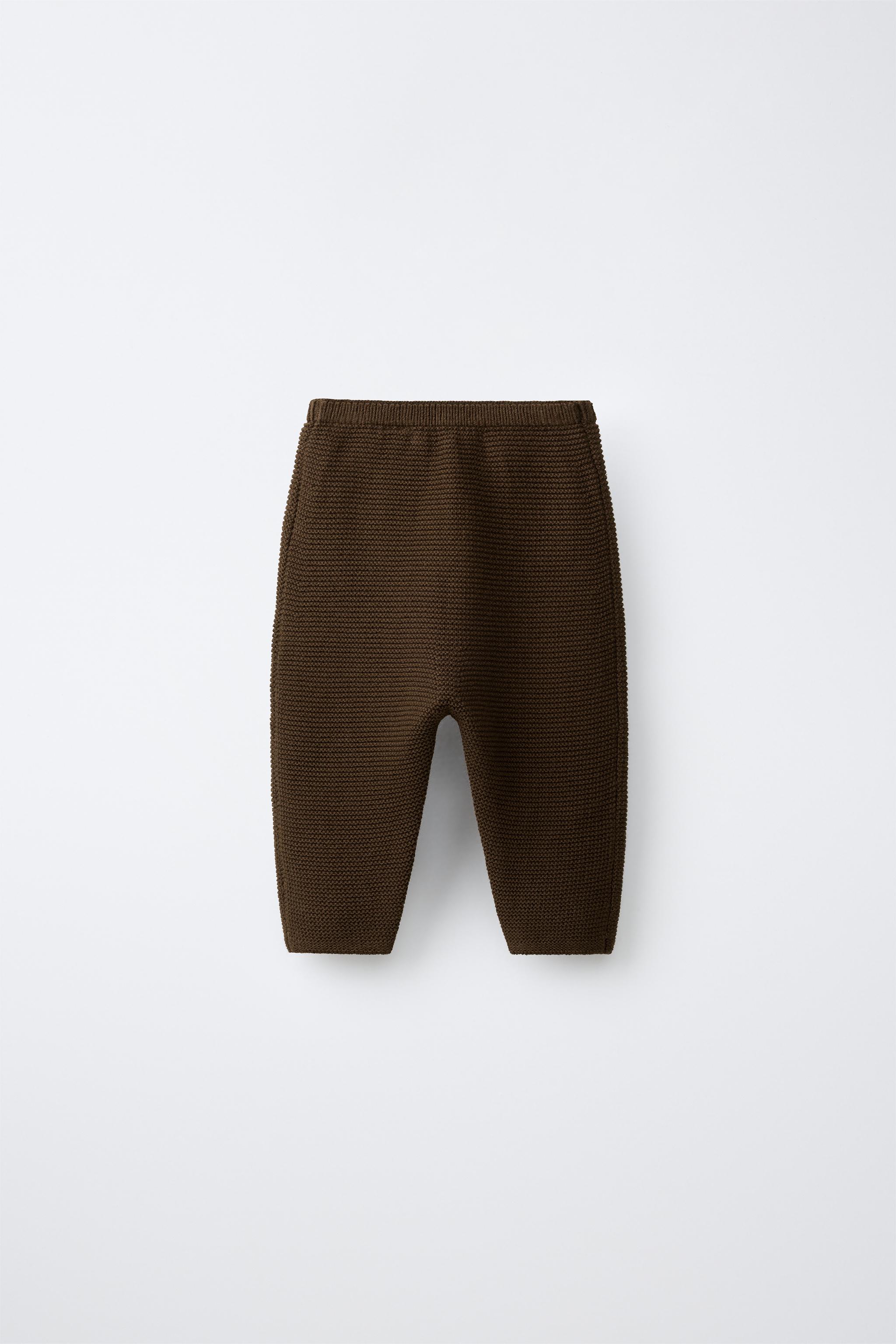 LINKS KNIT TROUSERS — Brown