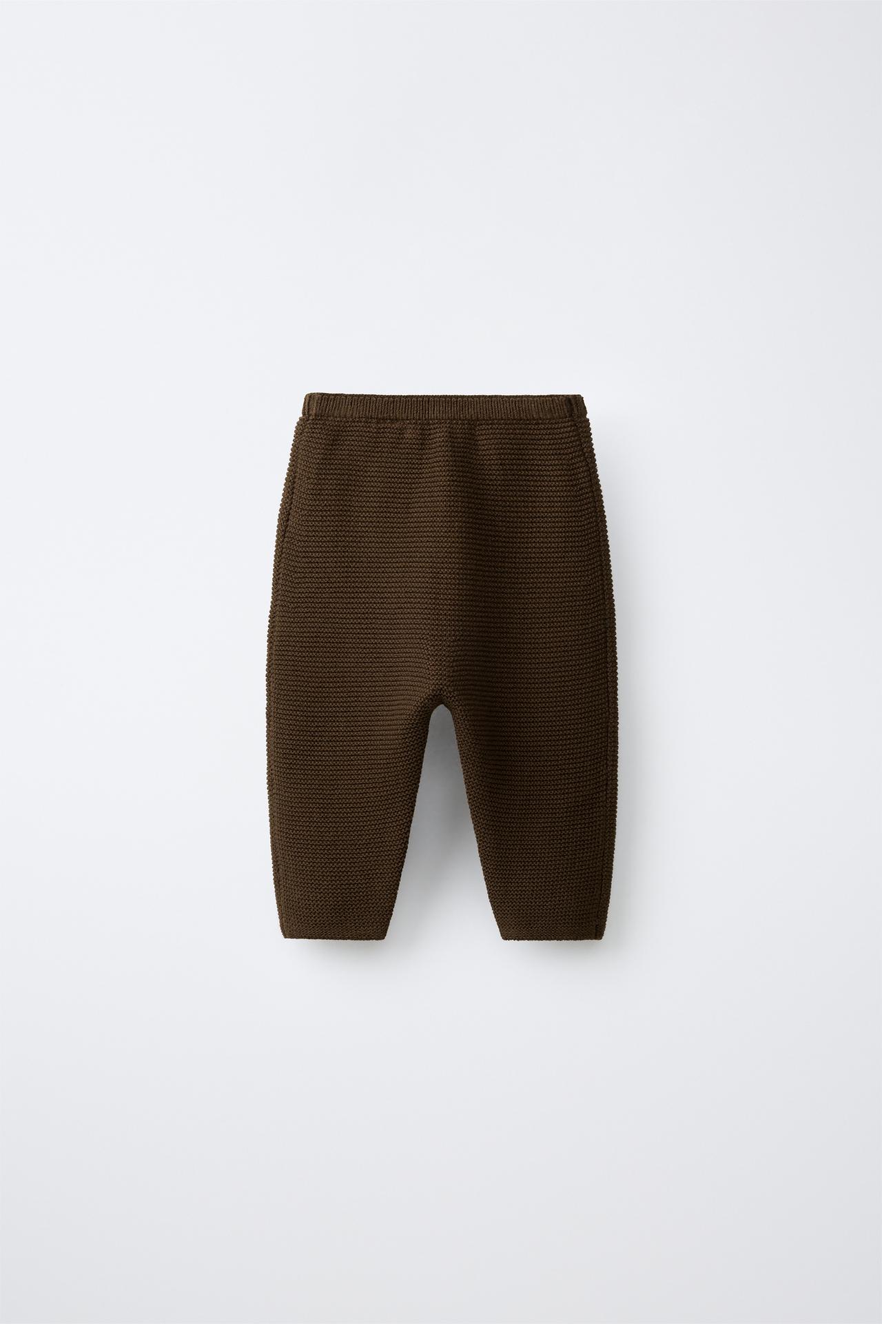 LINKS KNIT TROUSERS — Brown
