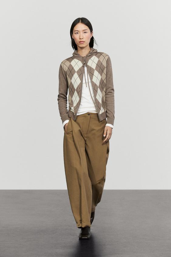 Zara Hooded zip-up knit cardigan - 211 - Image 0