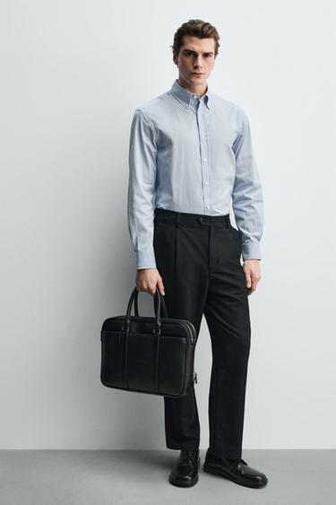 TEXTURED BRIEFCASE - Black by Zara - Image 0