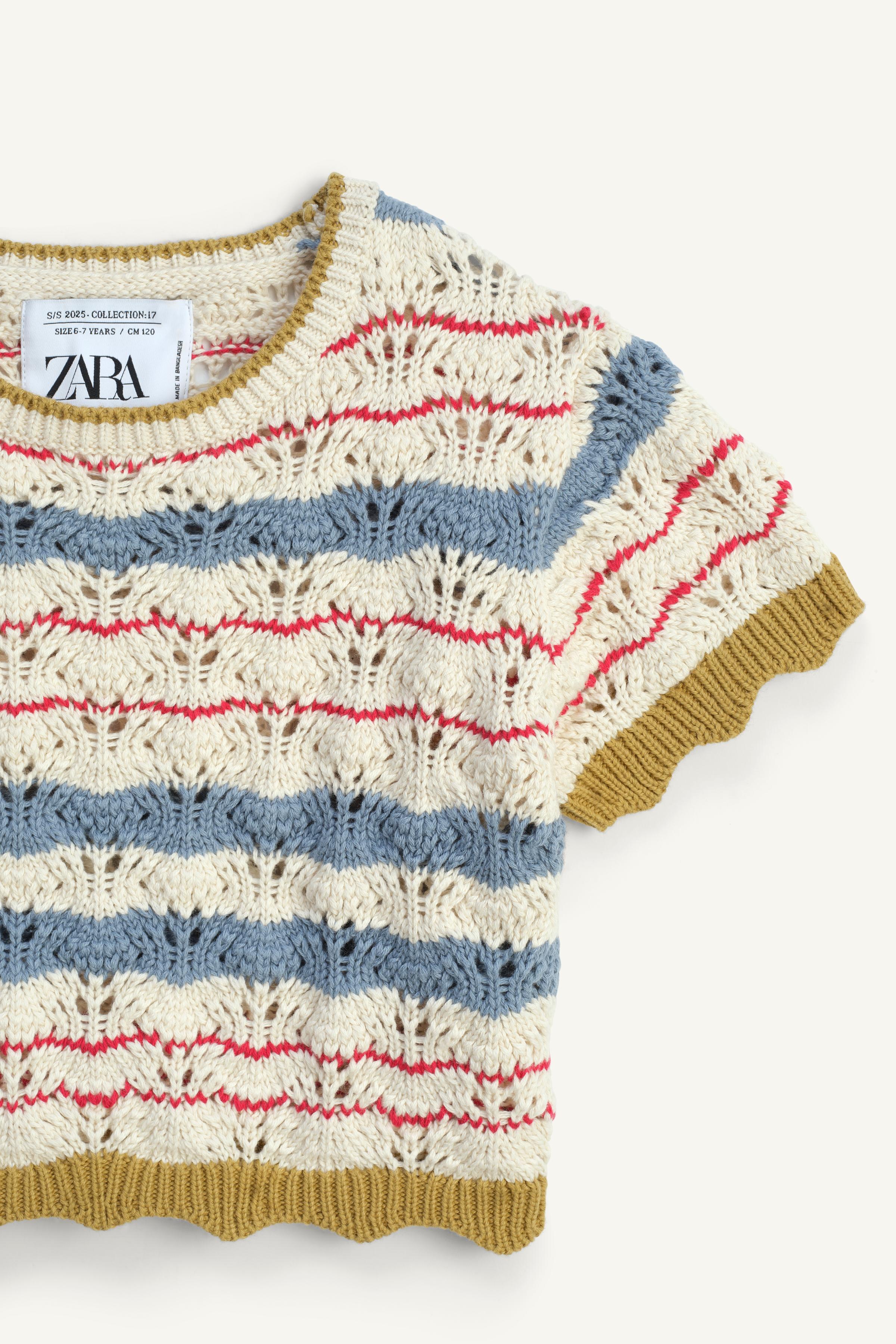 STRIPED KNIT TOP LIMITED EDITION - Multicolored | ZARA