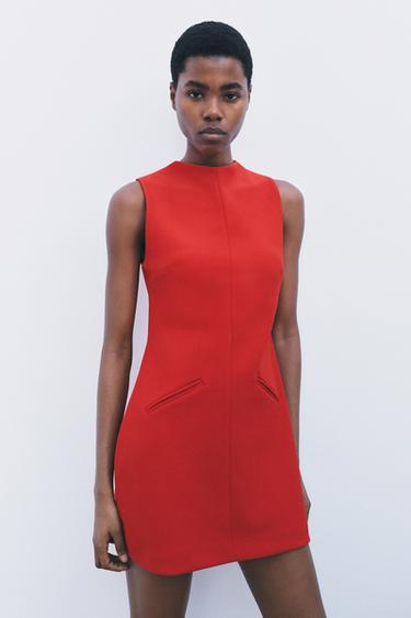 SHORT DRESS - Intense red by Zara - Image 0