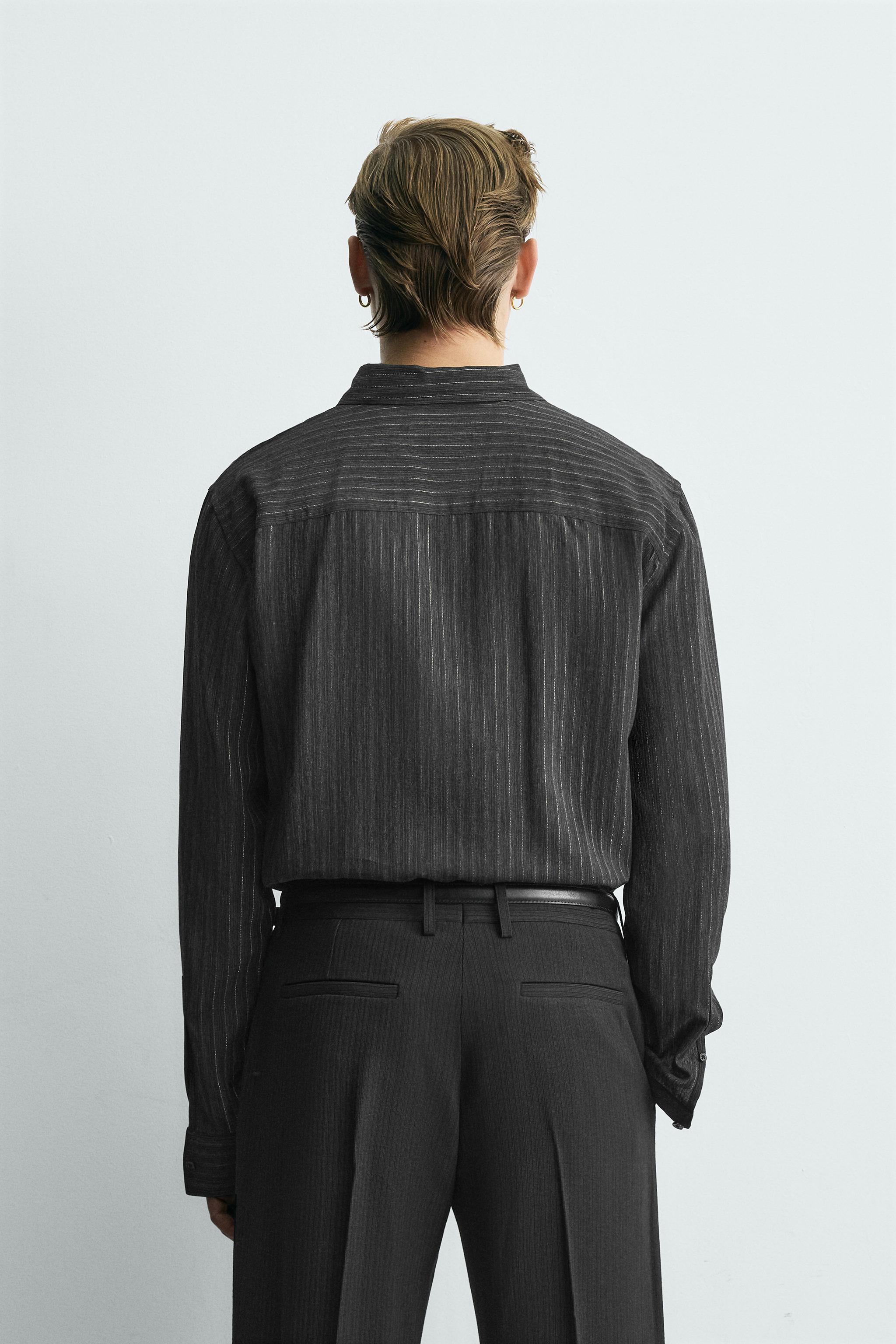 CHEMISE FLUIDE RAYURES PAILLETTES LIMITED EDITION