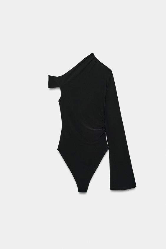 BODY ASYMÉTRIQUE BIJOU - Noir de Zara - Image 6