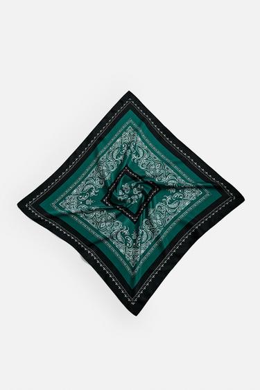 BANDANA IMPRIMÉ PAISLEY - Vert de Zara - Image 3