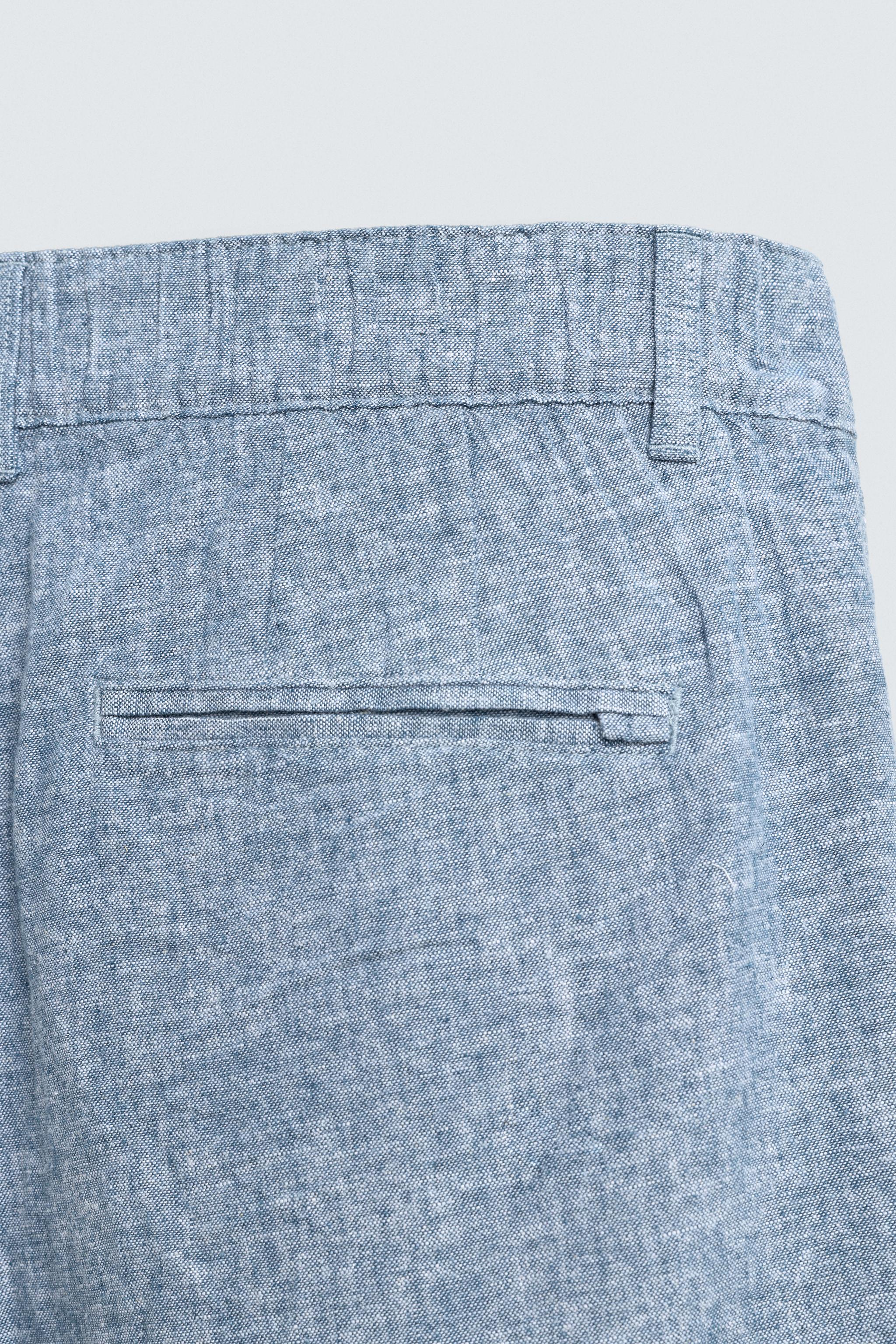 REGULAR FIT TEXTURED SHORTS