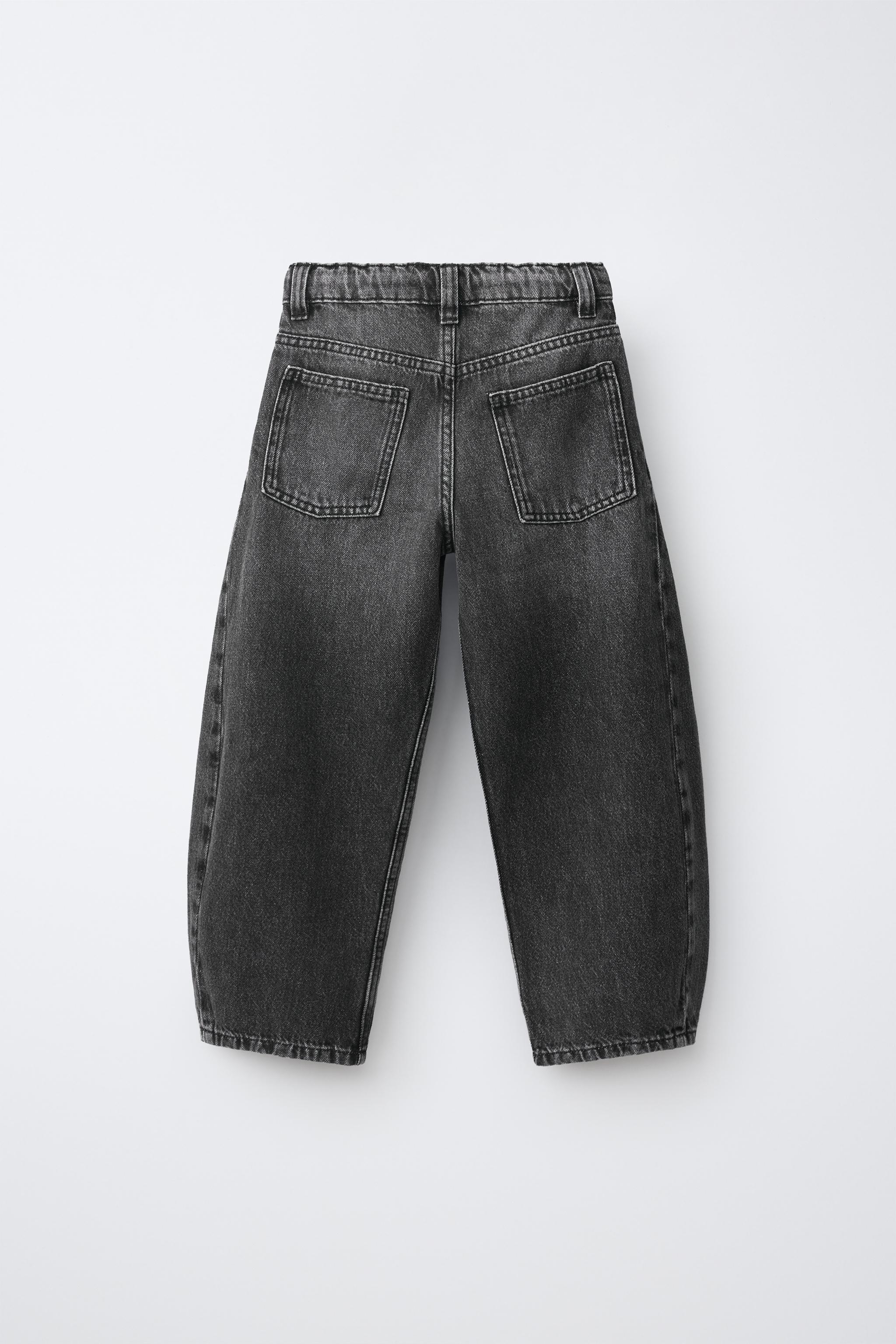 Детские джинсы Zara BARREL JEANS WITH DRAWSTRING BELT — фото 3